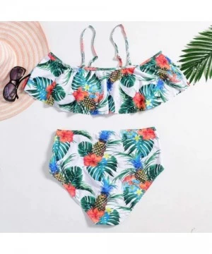 Sets Womens One Shoulder Swimsuits High Waisted Bikini Two Piece Bathing Suits Swimwear - Two Piece Figure 1 - C918QOH3DK5