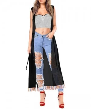 Cover-Ups Women's Plus Size Maxi Kimono Cardigan Boho Dress Women Casual Dress Maxi Kimono Cardigan Work from Home Clothes Ha...