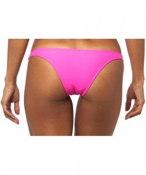 Tankinis Coqueta Sweet Heart Brazilian Bikini Bottom Hipster Swimsuit BLUERAY - Hot Pink - C111PSZUUJP