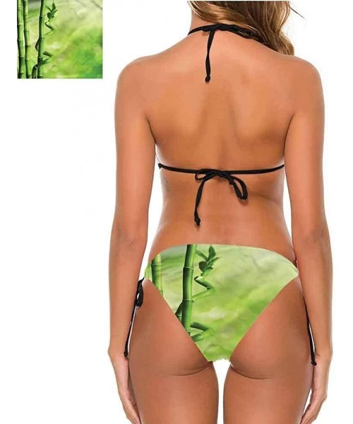 Bottoms Bathing Suit Green- Abstract Seaweed Nature for Beach/Hiking Activities - Multi 06-two-piece Swimsuit - C719E7C0EUA