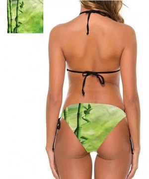 Bottoms Bathing Suit Green- Abstract Seaweed Nature for Beach/Hiking Activities - Multi 06-two-piece Swimsuit - C719E7C0EUA