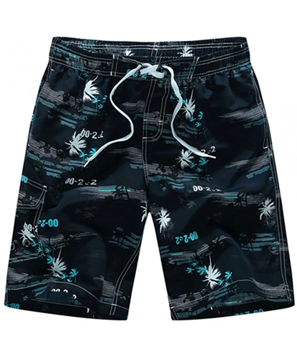 Trunks Men Swim Shorts Swimwear Mens Swim Trunks Bermuda Surfing Beach Wear Swimsuit - 1526 Blue - CC18RZ7Q5RM