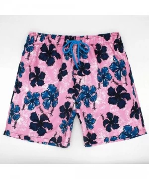 Board Shorts Men Swim Trunks Quick Dry Beach Shorts with Adjustable Waistband Swimwear - Flower - C218NM7Z0Z2