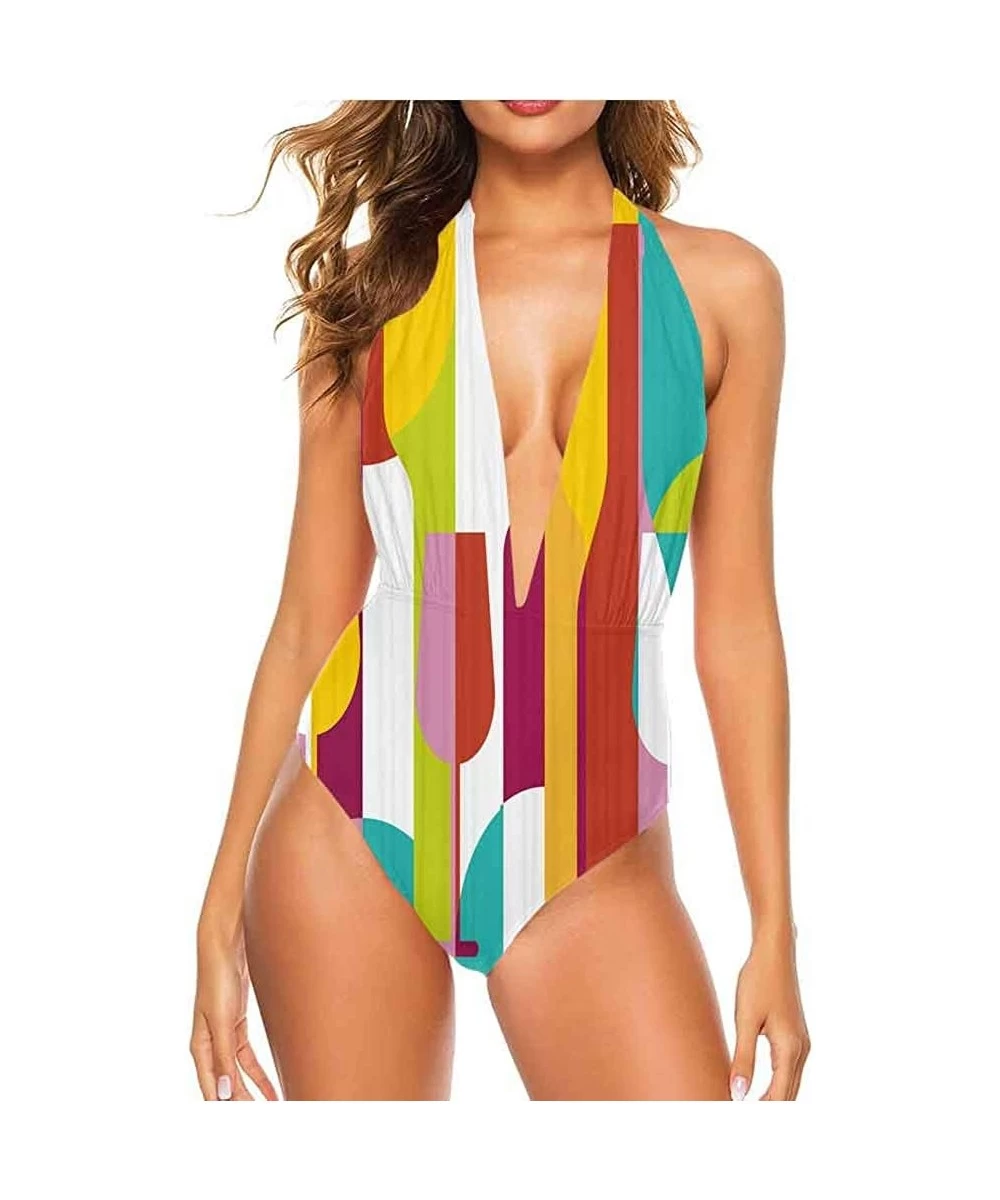 Cover-Ups Backless Thong Bikini Colored Travel Suitcase Fits All Different Body Types - Multi 11 - CC19CA4NDIL