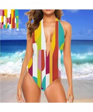 Cover-Ups Backless Thong Bikini Colored Travel Suitcase Fits All Different Body Types - Multi 11 - CC19CA4NDIL