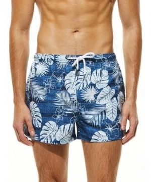 Board Shorts Men's Swim Trunks Beach Board Shorts with Mesh Lining- Enthusiastic Quick Dry Beach Shorts Striped Boardshorts -...