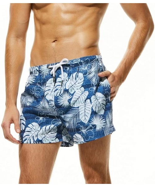 Board Shorts Men's Swim Trunks Beach Board Shorts with Mesh Lining- Enthusiastic Quick Dry Beach Shorts Striped Boardshorts -...