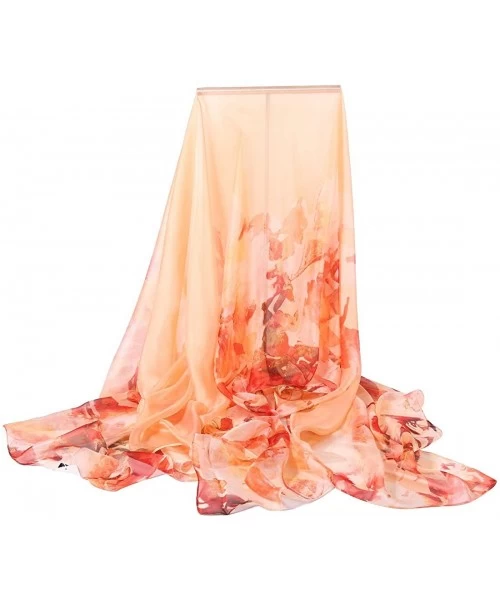 Cover-Ups Sarong Wrap Beach Cover Up Chiffon Large Oversize Scarf - 15 - CU12HZ4C63J