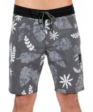 Board Shorts Men's Monsta Bud 19" Boardshort - Black - C317Y264NQT