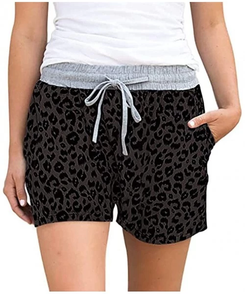 Board Shorts Ultra Soft Harem Shorts for Women - F Black - CQ19C9EWK52