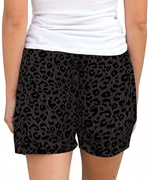 Board Shorts Ultra Soft Harem Shorts for Women - F Black - CQ19C9EWK52