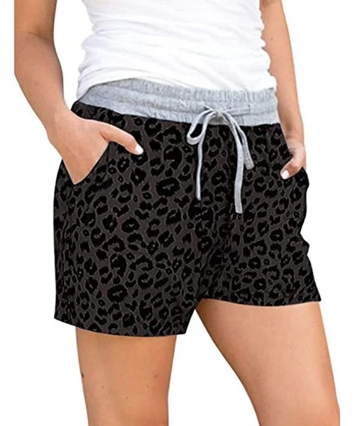 Board Shorts Ultra Soft Harem Shorts for Women - F Black - CQ19C9EWK52