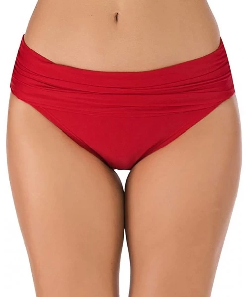 Bottoms 2020 Waisted Swimsuit Bottoms for Women Sale Bikini Bottoms Tummy Control Swimsuit Ruched Tankini Briefs - CM194TR5TN4