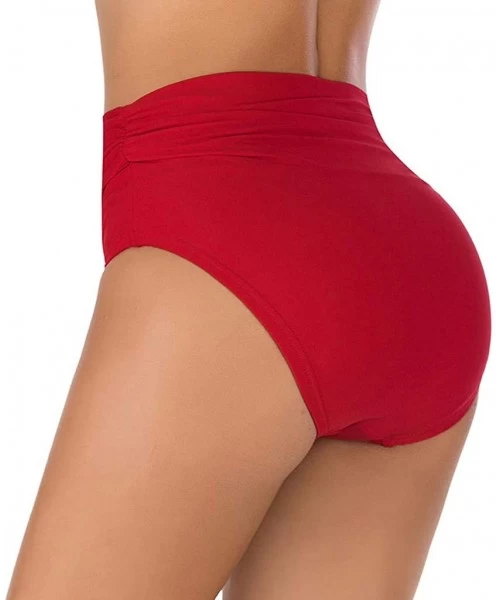 Bottoms 2020 Waisted Swimsuit Bottoms for Women Sale Bikini Bottoms Tummy Control Swimsuit Ruched Tankini Briefs - CM194TR5TN4