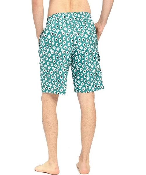 Trunks Mens Quick Dry Short Swim Trunks with Mesh Lining - Green 015 - CN18X7TRAS4