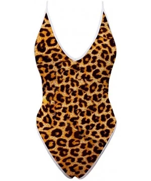 Sets Sexy Women Monokini Deep V One Piece Backless Cheeky Swimwear Bikini - Print 6 - C618QAD2GRS