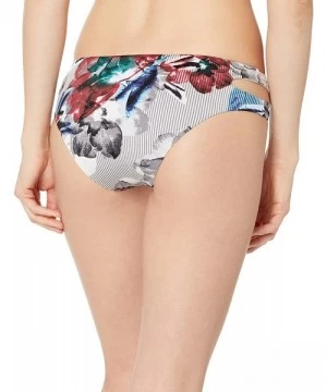 Tankinis Women's Cutout Hipster Pant Bikini Bottom - Multi//Heavy Petal - C418IQ6HXKG