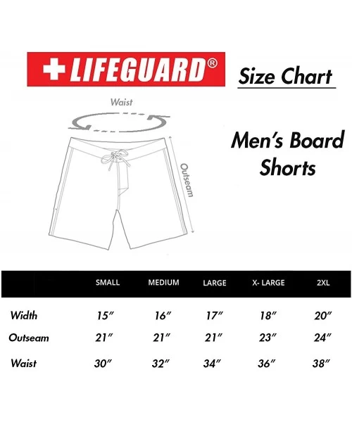 Board Shorts Officially Licensed Red Men's Board Shorts Swim Trunks with Side Pocket- Men and Boys- Great for Beach & Pool - ...