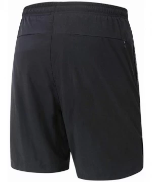 Trunks Men's Quick Dry Beach Shorts Swim Trunks with Mesh Lining - Black - CF18L0UKM0C