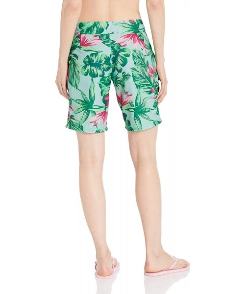 Board Shorts Women's Marina UPF 50+ Active Swim Board Short (Reg & Plus Sizes) - Hayley Green - CL180008TWN