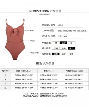 One-Pieces Swimsuits Tummy Control One Piece Swim Dresses Body One Piece Swim Womens Swimwear - A-red - CU18RMCNSLE