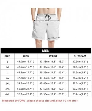 Board Shorts Custom Mens Board Shorts Surf Quick Dry Swim Trunks South Beach for Men with Funny Face - Rose Black - CZ196U0C4NW