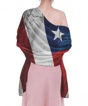 Cover-Ups Women Chiffon Scarf Summer Beach Wrap Skirt Swimwear Bikini Cover-up - American Usa Flag Crack - CW190HHS5Q3