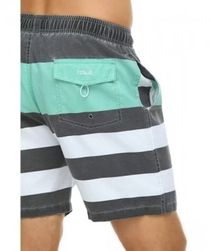 Trunks Men's Swim Trunks Retro Quick Dry Soft Washed Full Liner Casual Shorts - 331-green - CG194YRQGYZ