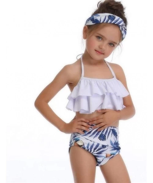 One-Pieces Family Matching Swimsuit Printed Ruffles Monokini Off Shoulder Bathing Suit - Style One - CX18RASIQI0