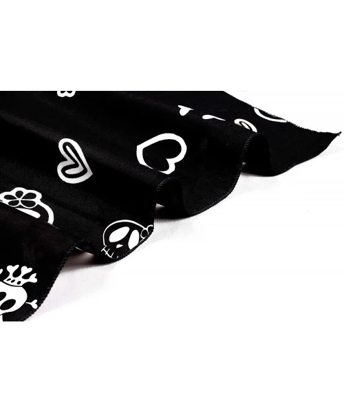 Cover-Ups Shawls Scarves Scarf Women's Skull Halloween Costume Swimsuit Pareo Cover Ups Beach Sarong B Halloween Black_b931 -...