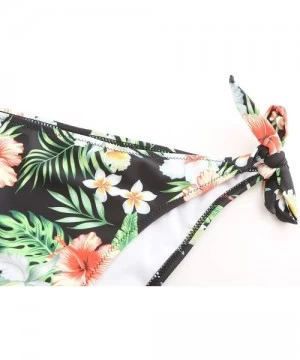 Sets Women's Two Piece Swimsuit Flower Hawaiian Bikini Sets - Green - C318YET970C