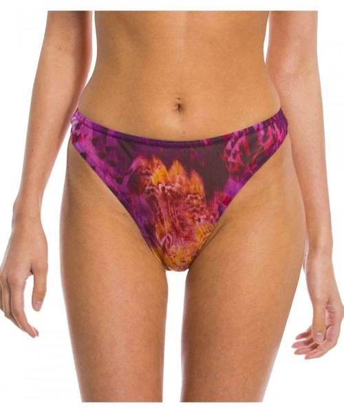 Tankinis Amalfi Purple Tan Through Bikini Thong Bottom - CI1953QK3M6