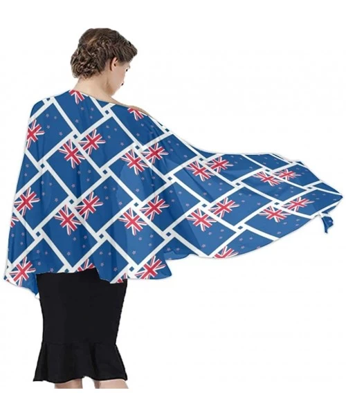 Cover-Ups Women Girls Beach Swimsuit Cover Up Fashion Wedding Party Shawl Wrap - New Zealand Flag - C1196SSORL6