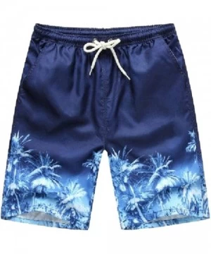 Board Shorts Men Fashion Summer Elastic Waist Surf Trunk Printed Swim Boardshorts Beach Shorts - 12 - CB18SRCA620