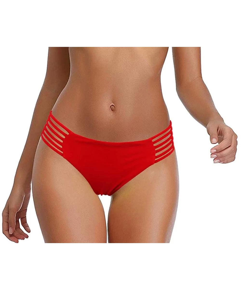 Sets Women's Mermaid Bandeau Push Up Bikini top Bikini Swimwear(FBA) - B-red - CE187ACRIQS