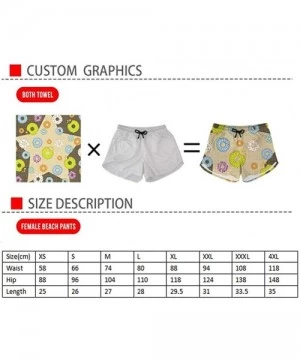 Board Shorts Womens Beach Shorts Summer Swimwear Tropical Plants Printed Boardshort Trunks Bathing Suit - African - C3194EXWX2N