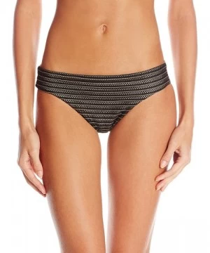 Bottoms Women's Moon Over Miami Seamless Full Bikini Bottom - Black - CZ11QVPCC97