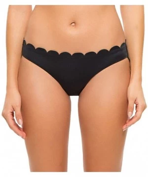 Tankinis Women's Scallop Hipster Bikini Bottom - Onyx - C418UA70ZU2