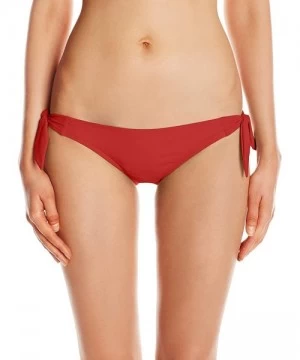 Tankinis Women's Sash Tie Side Med Bikini Bottom Swimwear - So Soft Sienna - C012NUV67PX