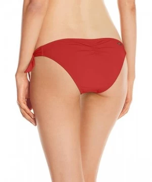 Tankinis Women's Sash Tie Side Med Bikini Bottom Swimwear - So Soft Sienna - C012NUV67PX