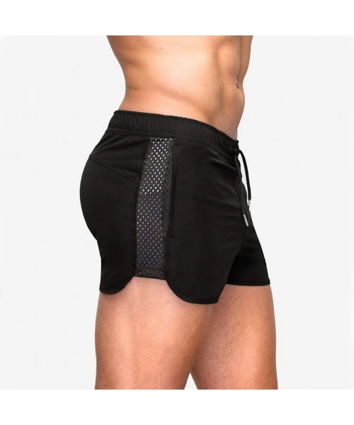 Racing Outdoor Sports Quick Dry Gym Shorts Zipper Sports Training Bodybuilding Summer Shorts Workout Fitness Gym Short Pants ...