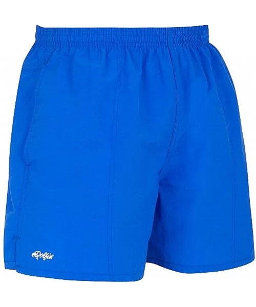 Board Shorts Men's Solid 5" Water Short - Royal - CV1117OXH8R