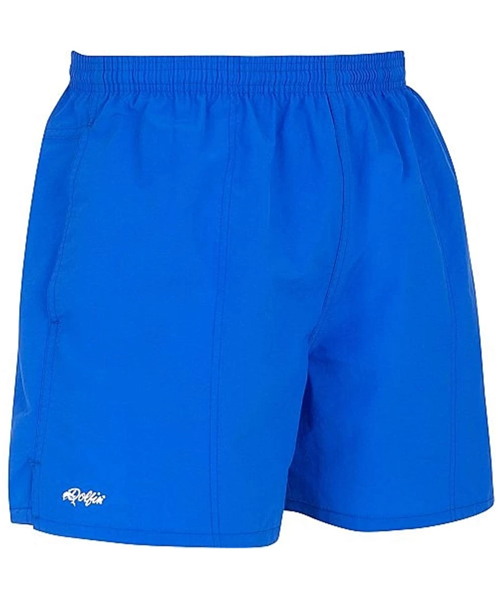 Board Shorts Men's Solid 5" Water Short - Royal - CV1117OXH8R