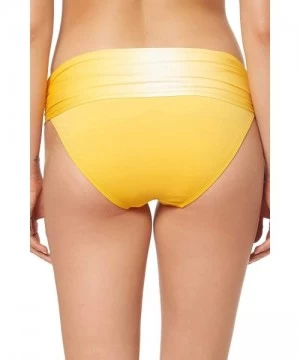 Tankinis Women's Banded Hipster Bikini Bottom Sunset Yellow 8 - CG18Q5M8LYD