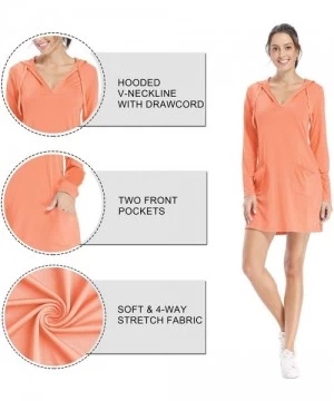 Racing Women's UPF 50+ Cover-Up Dress Beach SPF Long Sleeve Shirt Dress Sun Protection Hiking Beach - Pink - CW19CLUN0AX