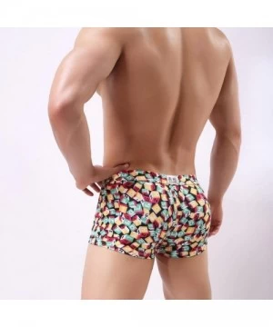 Board Shorts Sexy Men's Printing Swimming Trunks Beachwear Underwear Surf Boardshorts - Multi Color - C918EWMQ64G