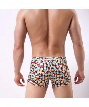 Board Shorts Sexy Men's Printing Swimming Trunks Beachwear Underwear Surf Boardshorts - Multi Color - C918EWMQ64G