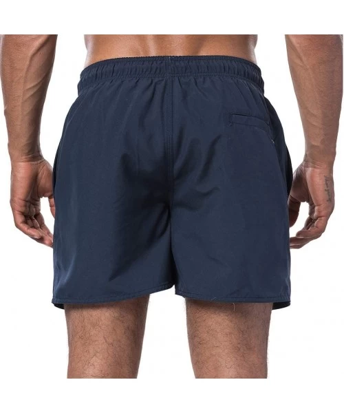 Board Shorts Offset 15'' Volley Boardshorts Small Mood Indigo - C6193C9UL7U