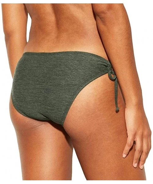 Bottoms Women's Hipster Bikini Bottom - Dark Green - CD1950Q8HLH