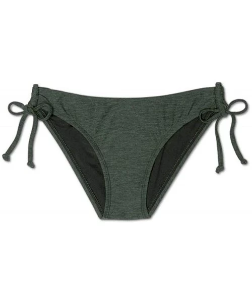 Bottoms Women's Hipster Bikini Bottom - Dark Green - CD1950Q8HLH